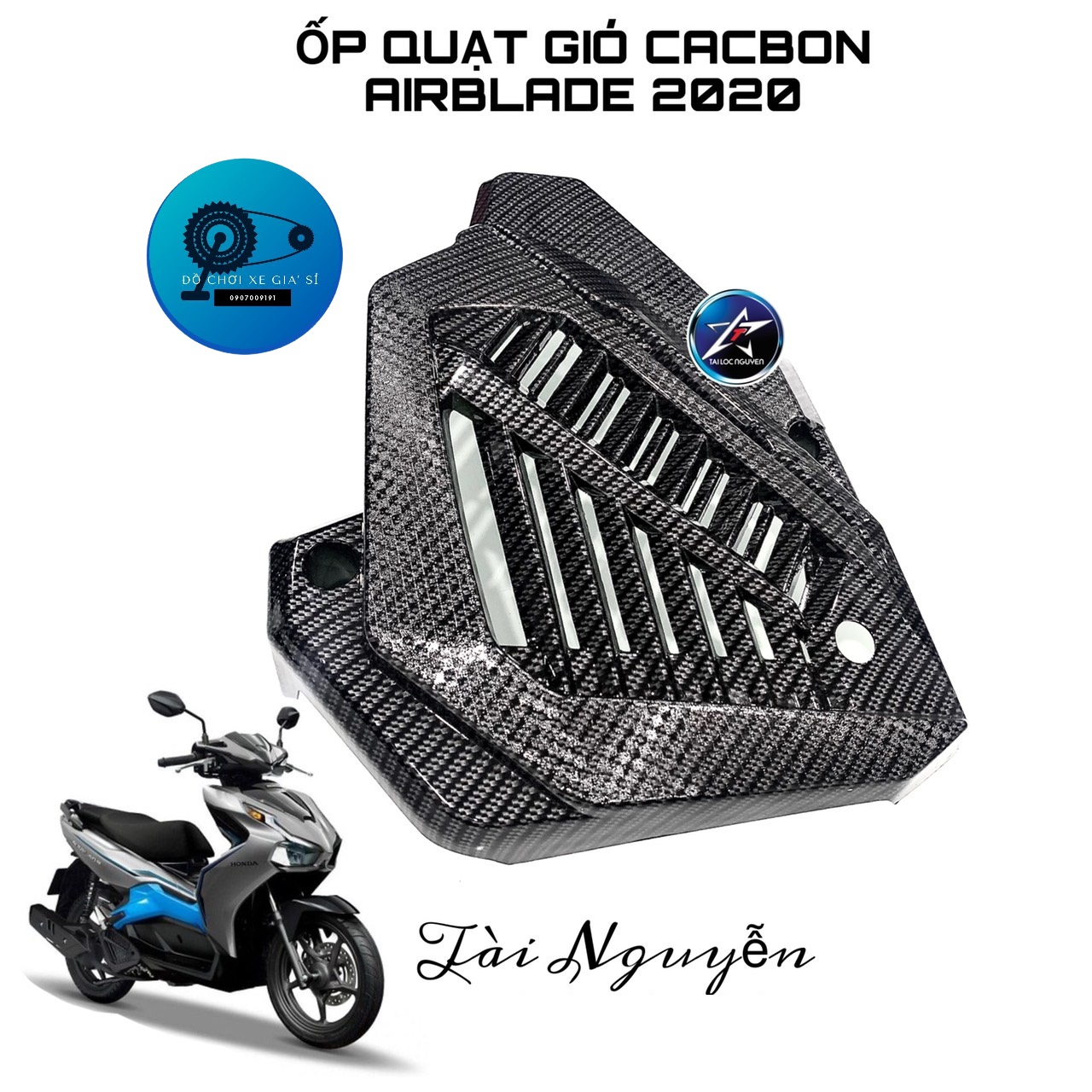 Ốp quạt gió cacbon cho airblade 2020