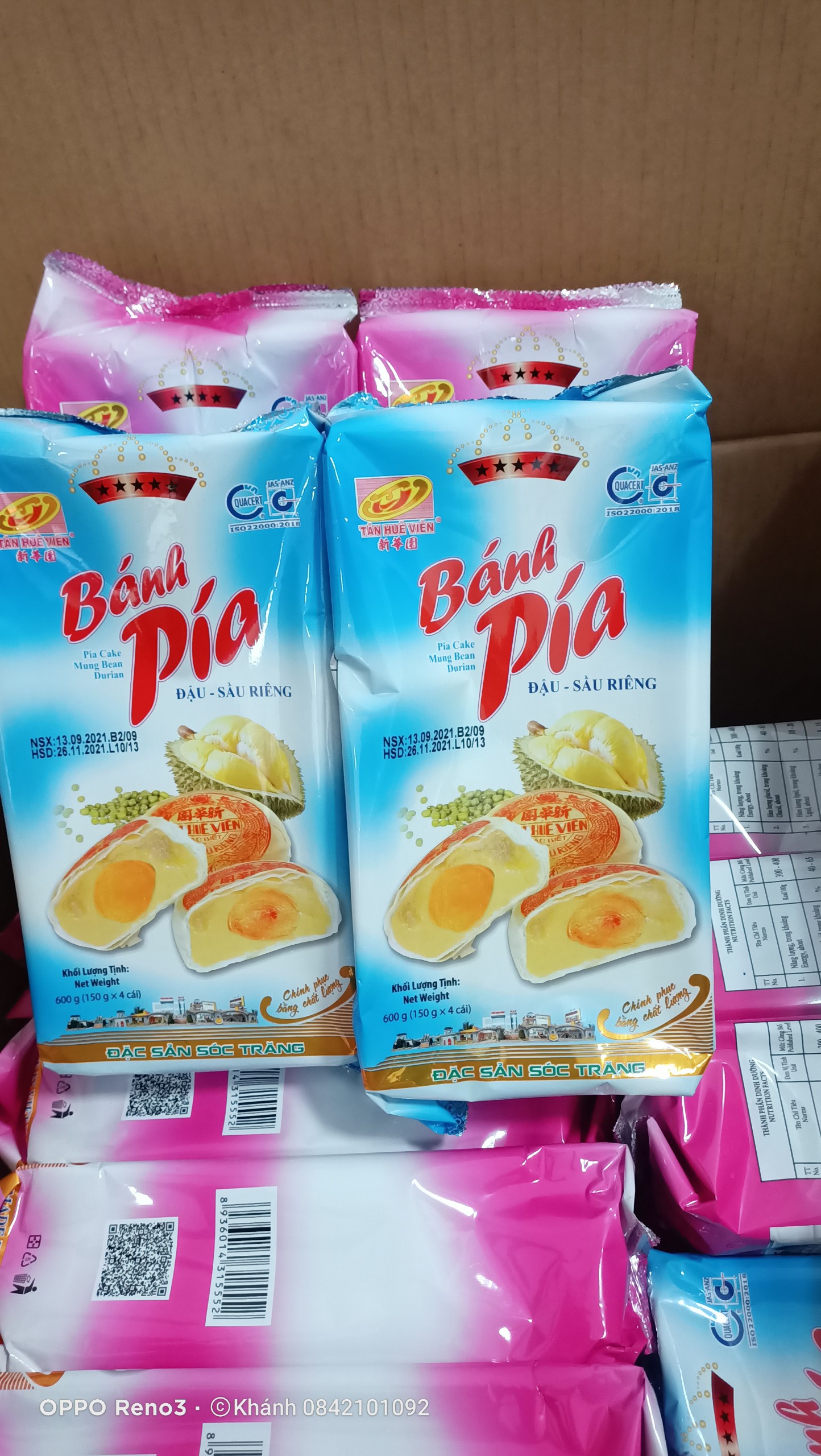 Bánh Pía Tân Huê Viên 5 sao ( 600g/4 cái)