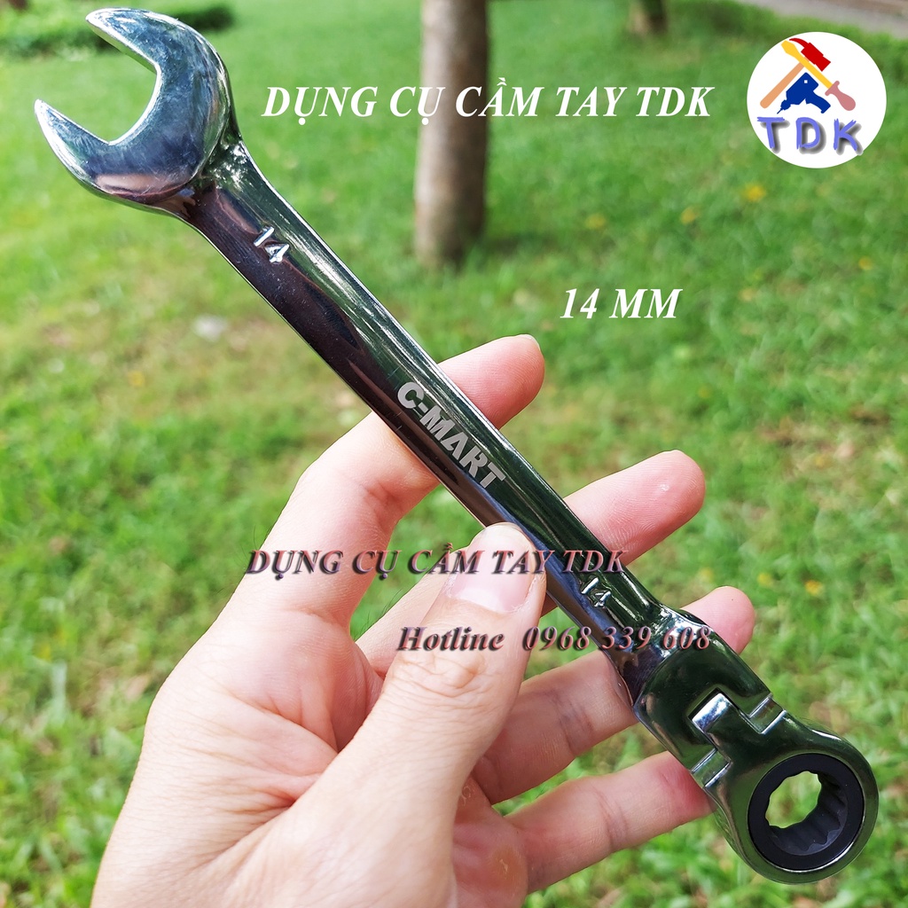 Cờ lê tự động gật gù, khóa tự động 8, 10, 12, 13, 14, 17, 19mm chính hãng cmart