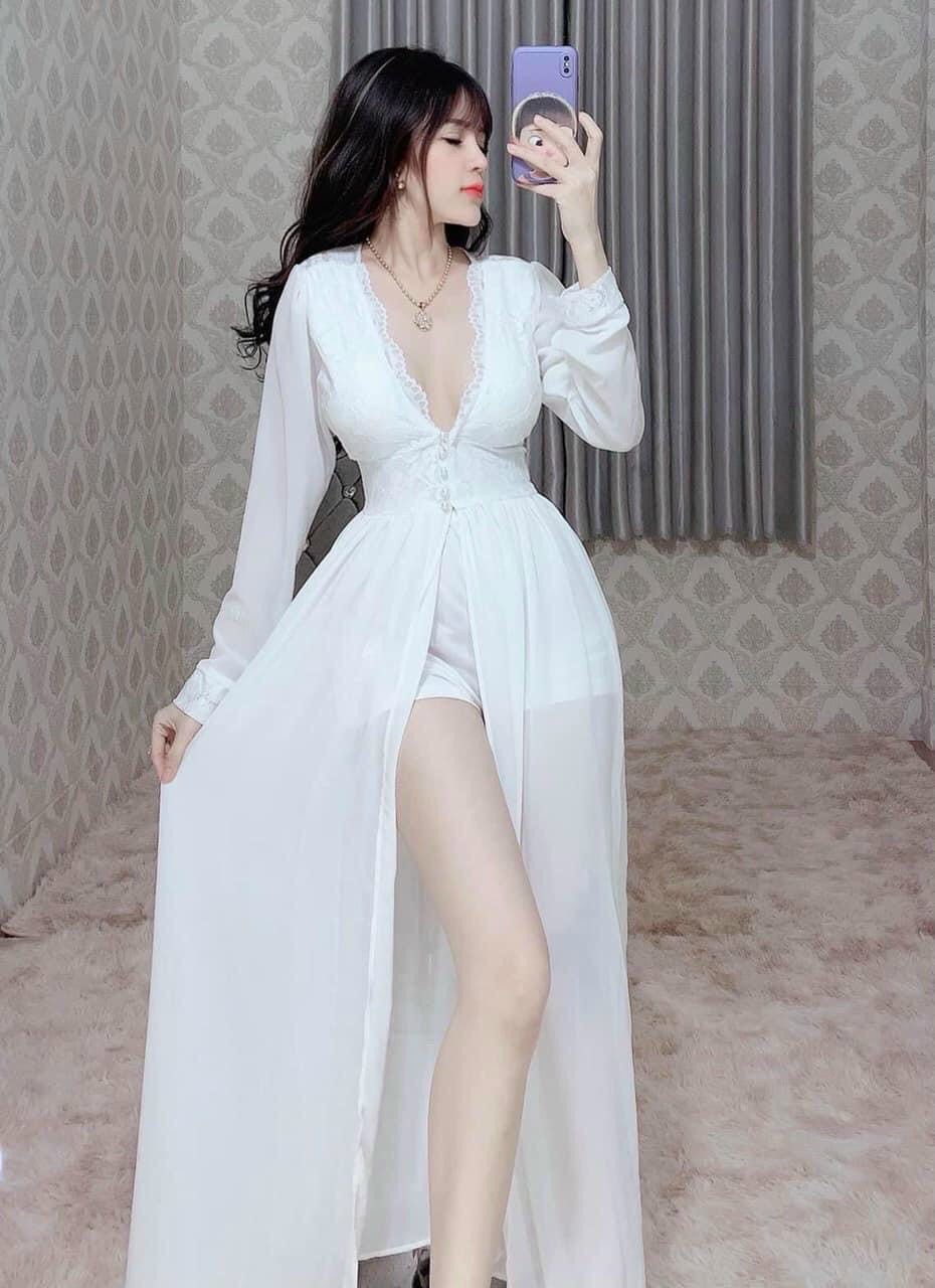 Jum Maxi  Ren Xẻ Tà Sang Trọng