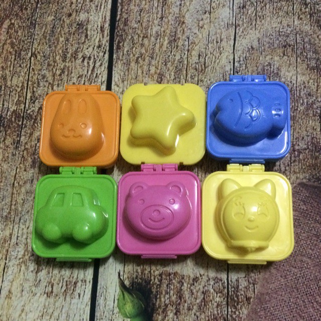 Sét 6 khuôn tạo hình cơm BENTO