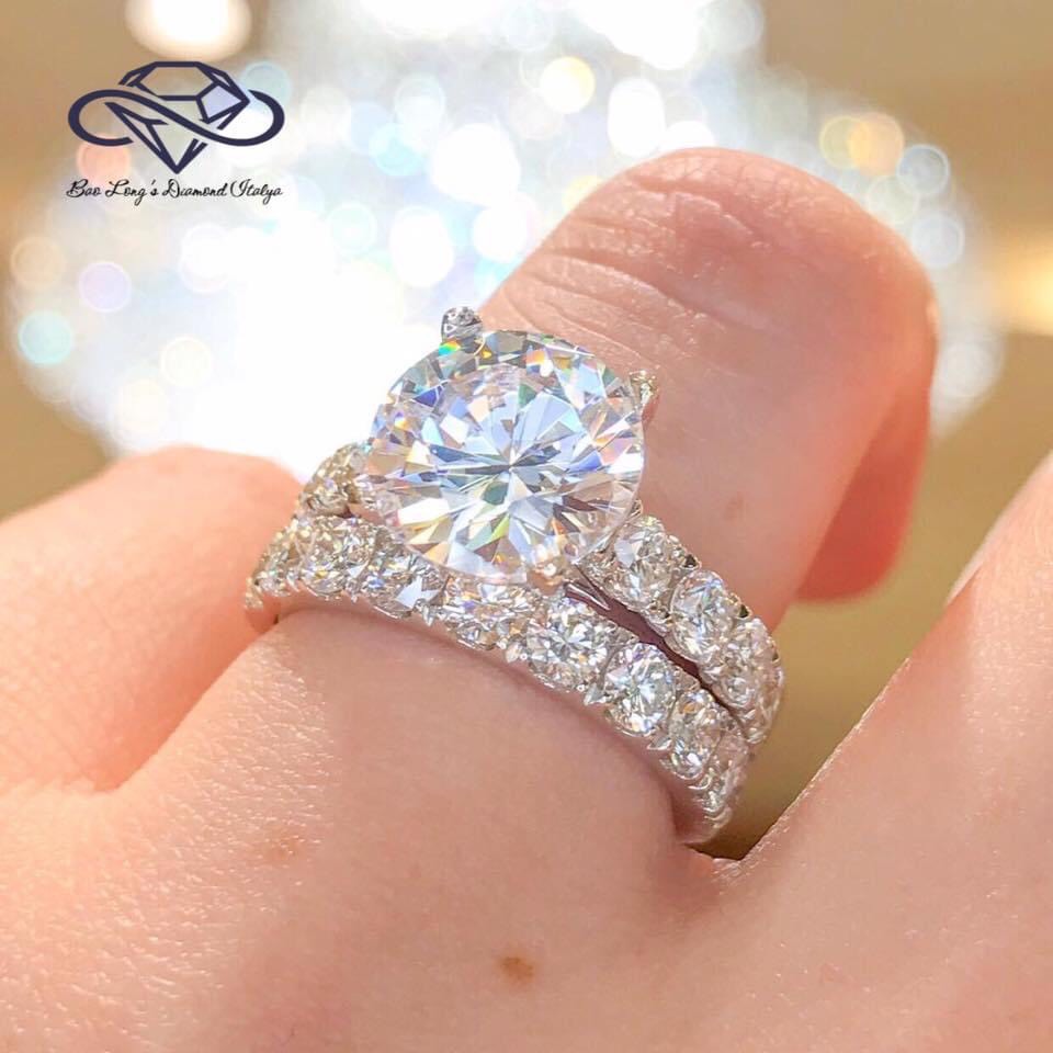 Women rings Sterling Silver 925 sterling silver ring fashion luxury crystal white gold plated ring-jewelry Gado N035 lifetime warranty