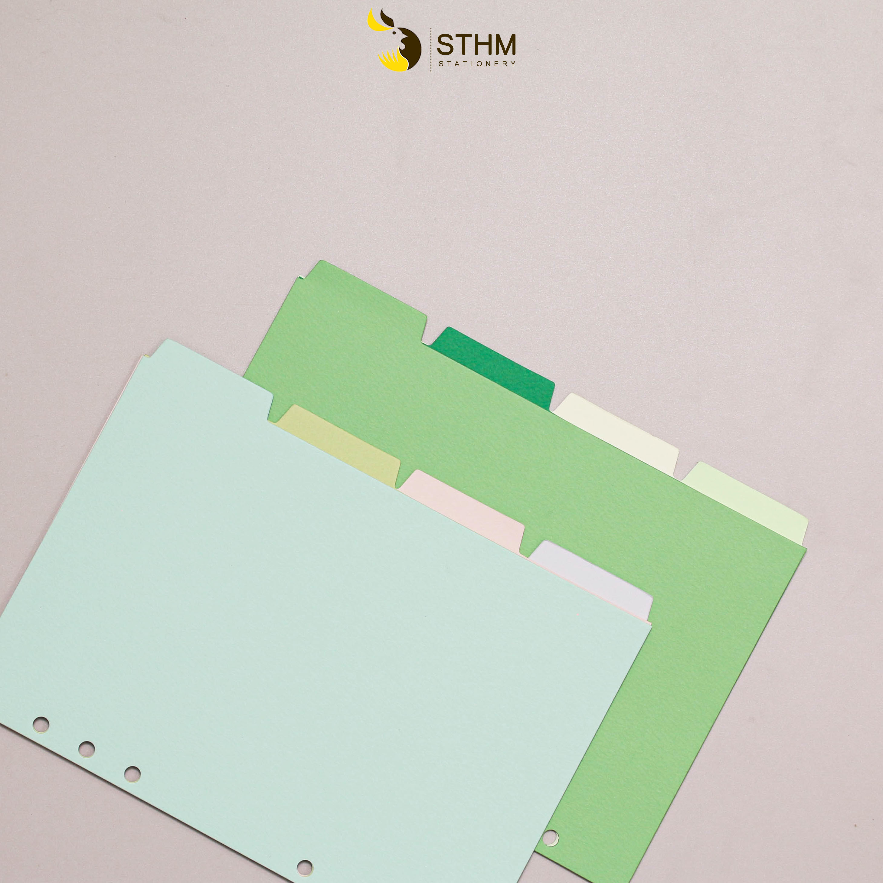 Tab phân trang cho sổ còng A5 - 6 lỗ - STHM stationery
