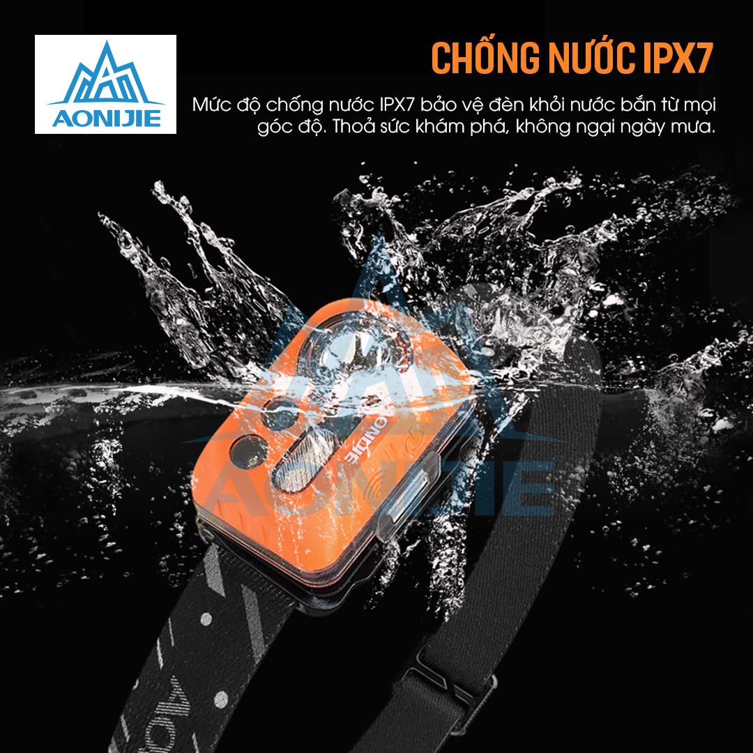 Đèn Đội Đầu Headlamp Aonijie E4031 - Dùng Pin AAA, Pin Sạc