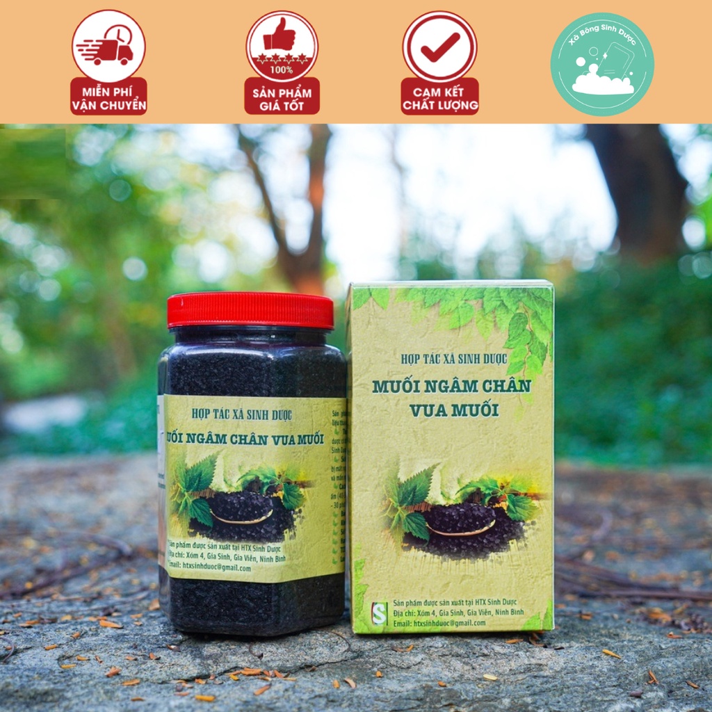 Muối ngâm chân vua muối htx sinh dược 500g