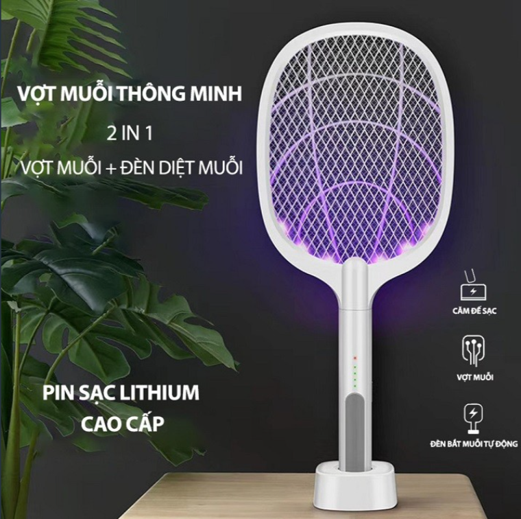 BÁO GIÁ ĐÈN BẮT MUỖI DAEWOO DWIK-780 | Shopee Lazada Sendo Tiki mới nhất 60 Vợt muỗi thông minh, Vợt muỗi kiêm đèn bắt muỗi tự động thông minh 2 in 1, kiêm đèn ngủ, pin sạc cao cấp