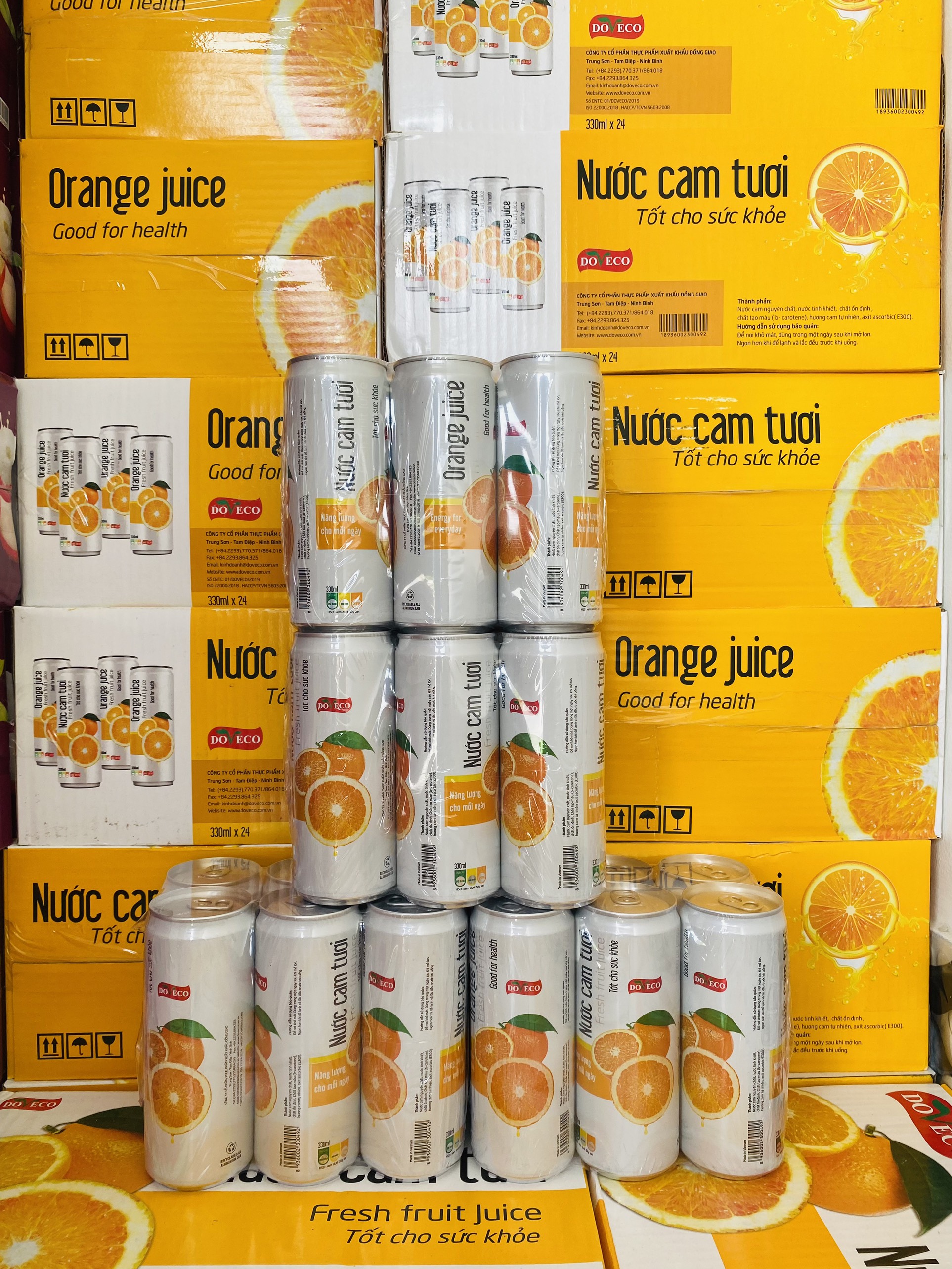 [HCM]Nước Cam Lon Doveco 330ml