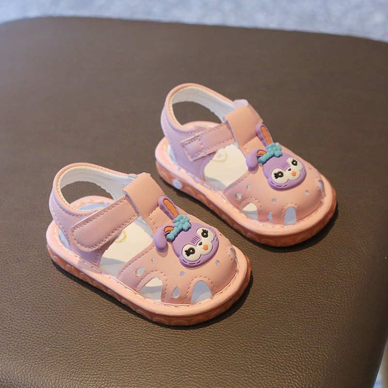 Sandal tập đi chống vấp hình chú thỏ dễ thương cho bé SD002T , Dep chong vap cho be, Dep tap di sieu nhe, Giày tập đi chống trượt cho bé, Giày tập đi có còi - TOP sản phẩm BabyMall Vietnam
