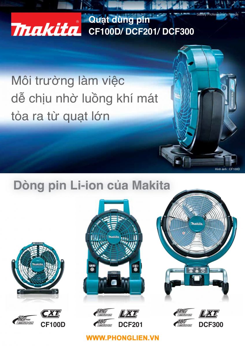 QUẠT DÙNG PIN 12V MAX MAKITA CF100DZ