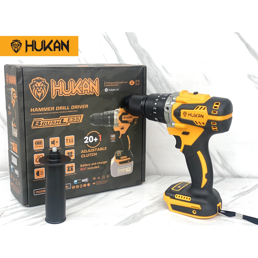 [BH 24 THÁNG] Máy Khoan Pin động cơ KHÔNG CHỔI THAN