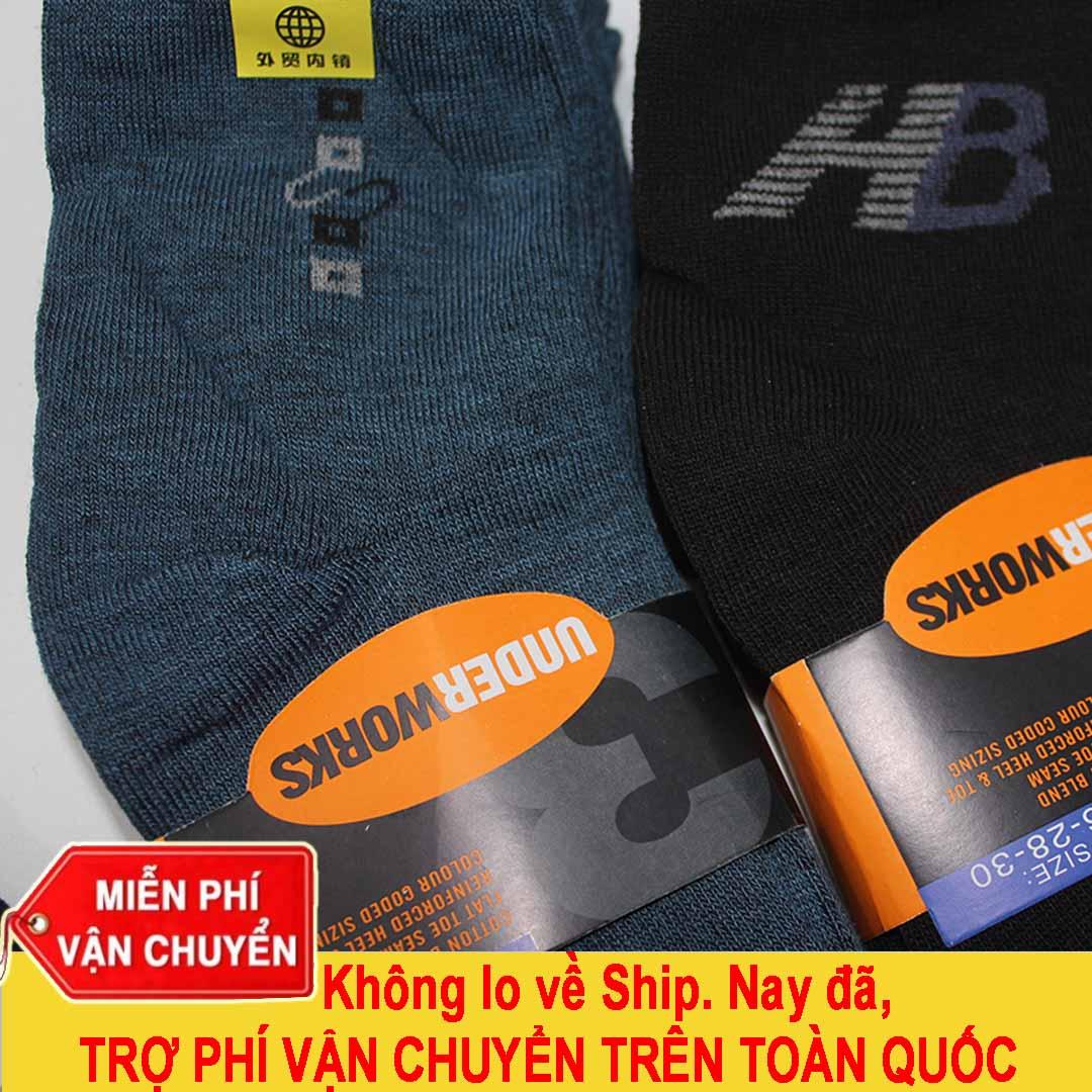 [HCM]Bộ 10 Đôi Tất Vớ Nam Cổ Trung Thun Cotton mềm mại co giãn tốt thấm hút mồ hôi tốt thoải mái khi mang (Bình dân vải vừa đẹp)