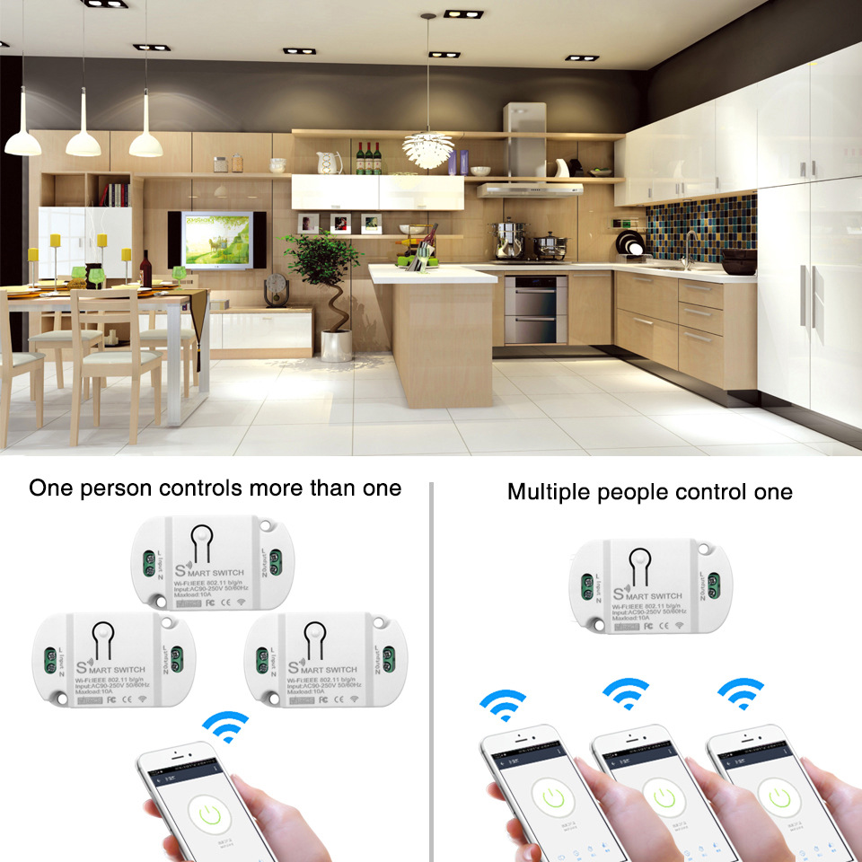 Công Tắc Thông Minh TUYA BASIC WIFI (Bản Mới)