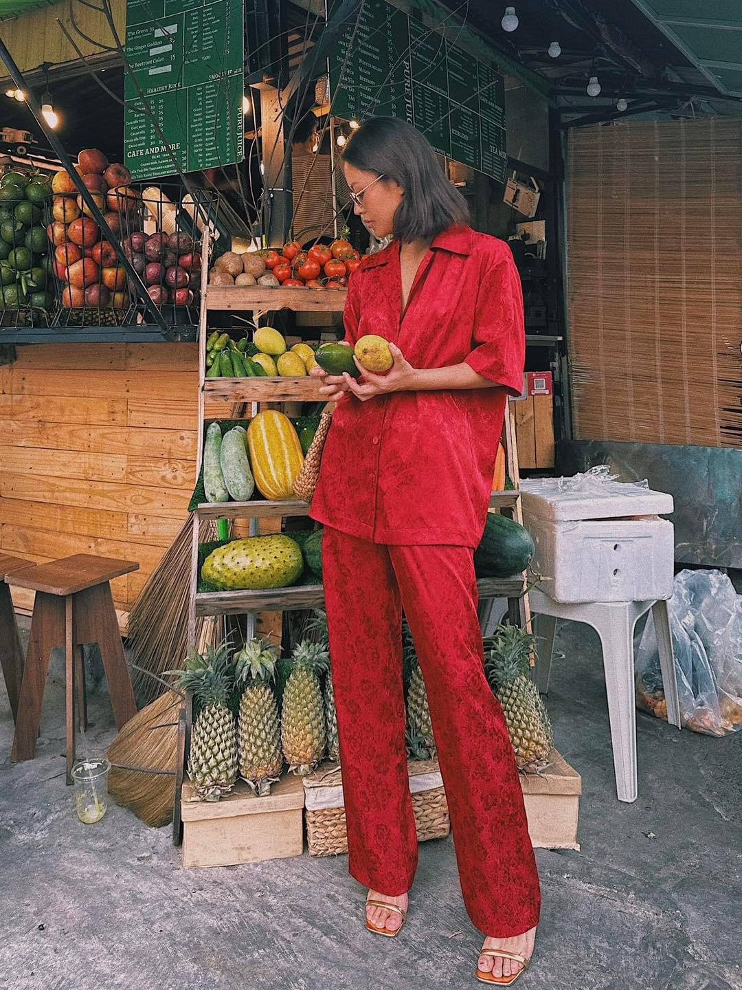 HARI SET -Lụa Gấm Đỏ Hoàng Gia Cao Cấp