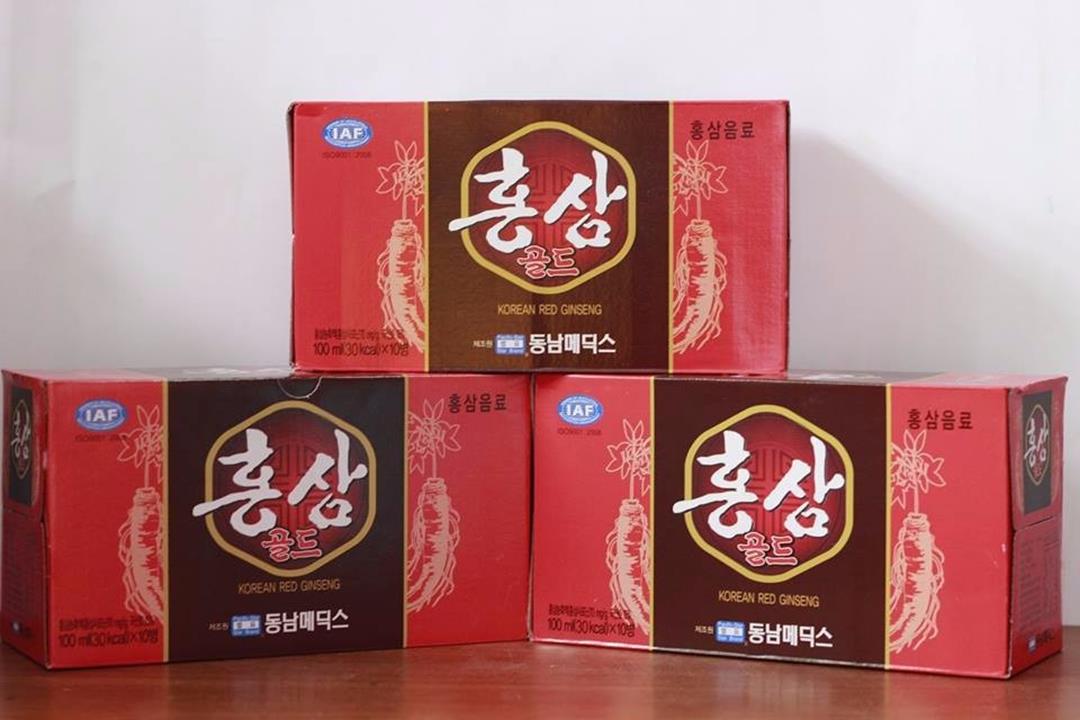 HỒNG SÂM NƯỚC HÀN QUỐC HỘP 10 CHAI x 100ML