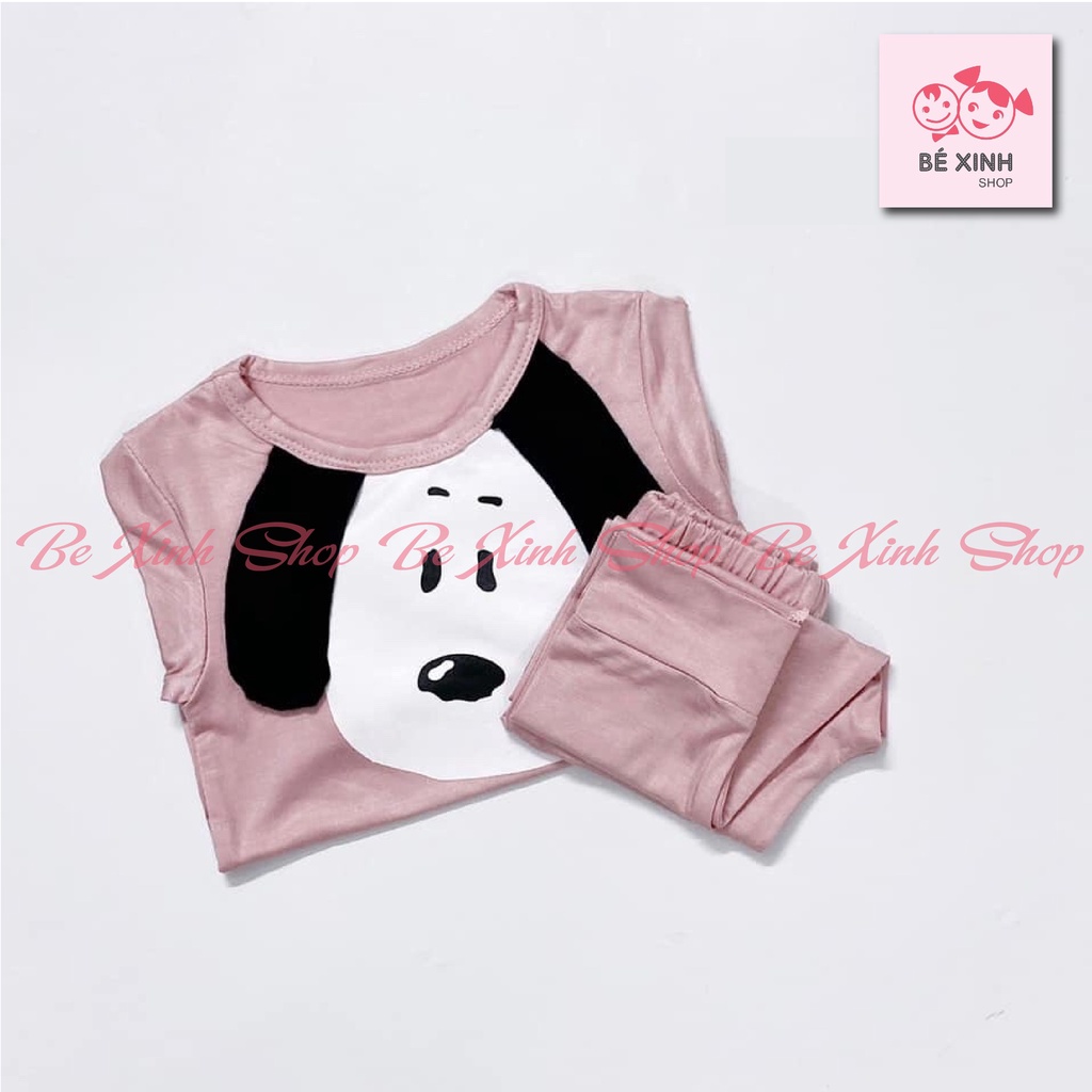 [FREESHIP] Bộ Ngủ Dài Tay Thu Đông Cho Bé Gái Bé Trai BX12 Chất Vải Mặc Thoải Mái, Hình Động Vật Và Chó Snoopy Đáng Yêu - Bé Xinh Shop