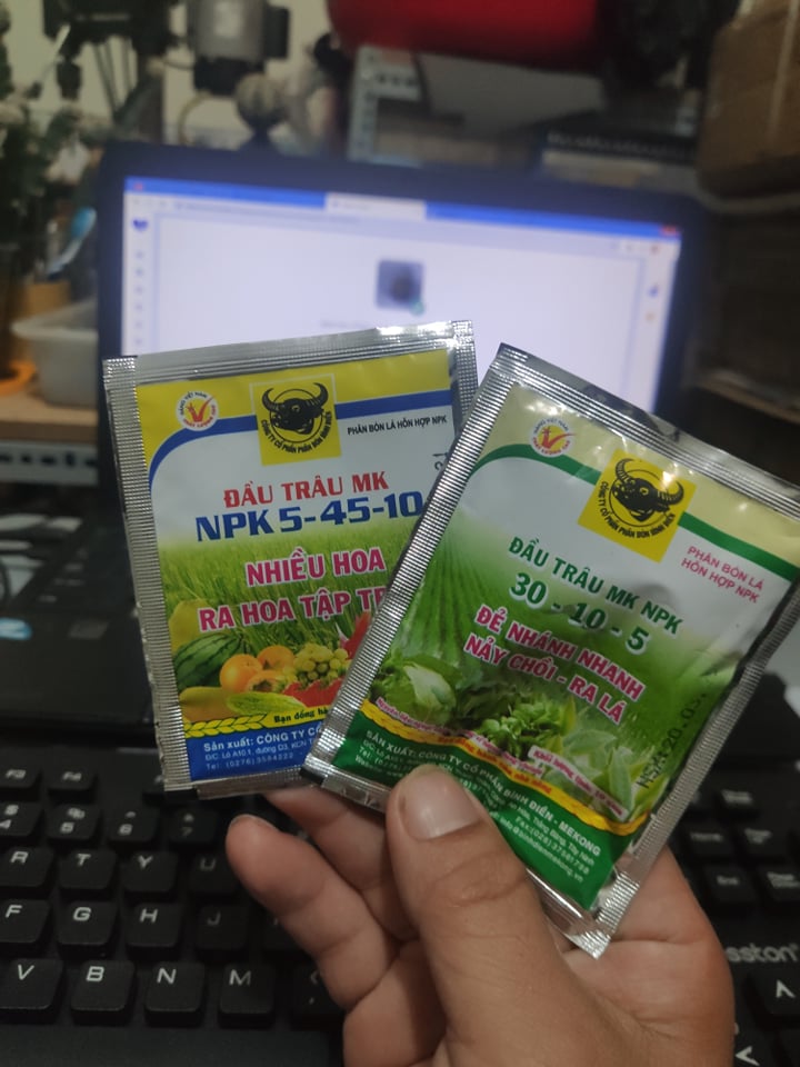 Phân bón lá NPK đầu trâu.,.