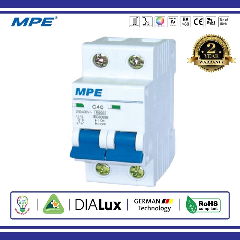 Cầu dao tự động 2p-25a icu 6ka mpe