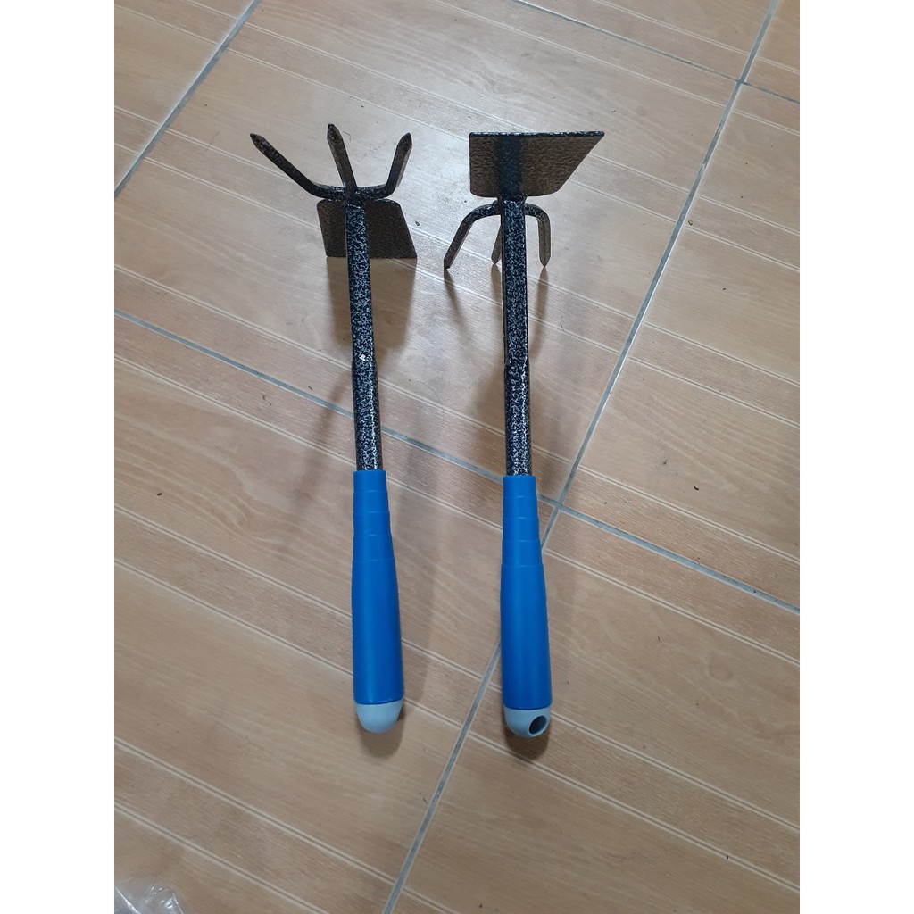Bộ Dụng Cụ Làm Vườn Cuốc Cào 2 Trong 1 (màu ngẫu nhiên)