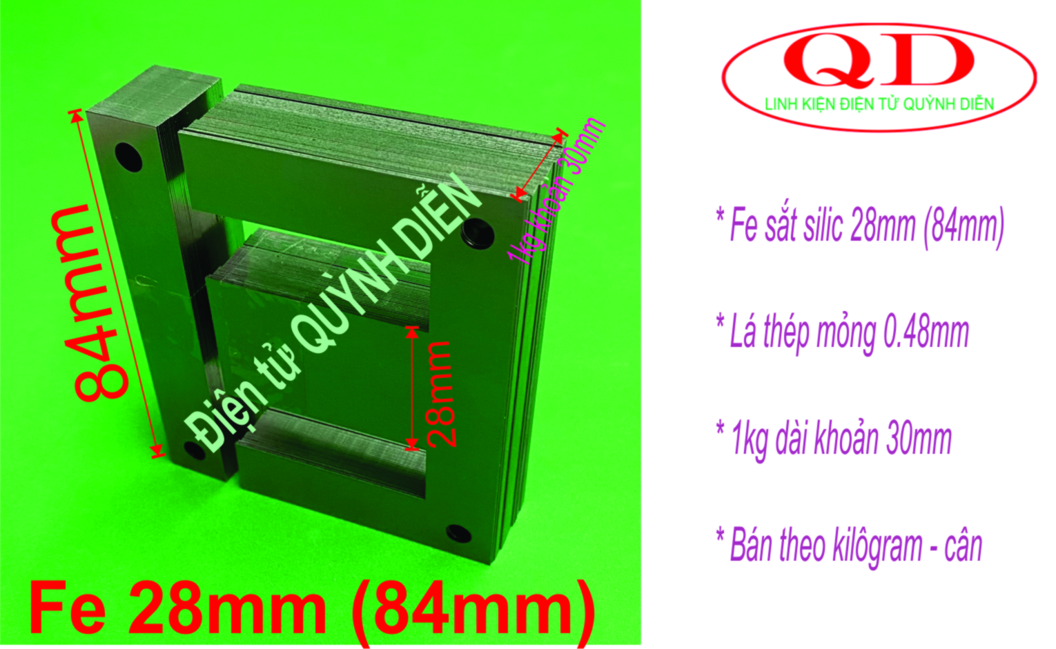 Combo 10kg Fe silic làm biến áp kích cơ biến áp 220v