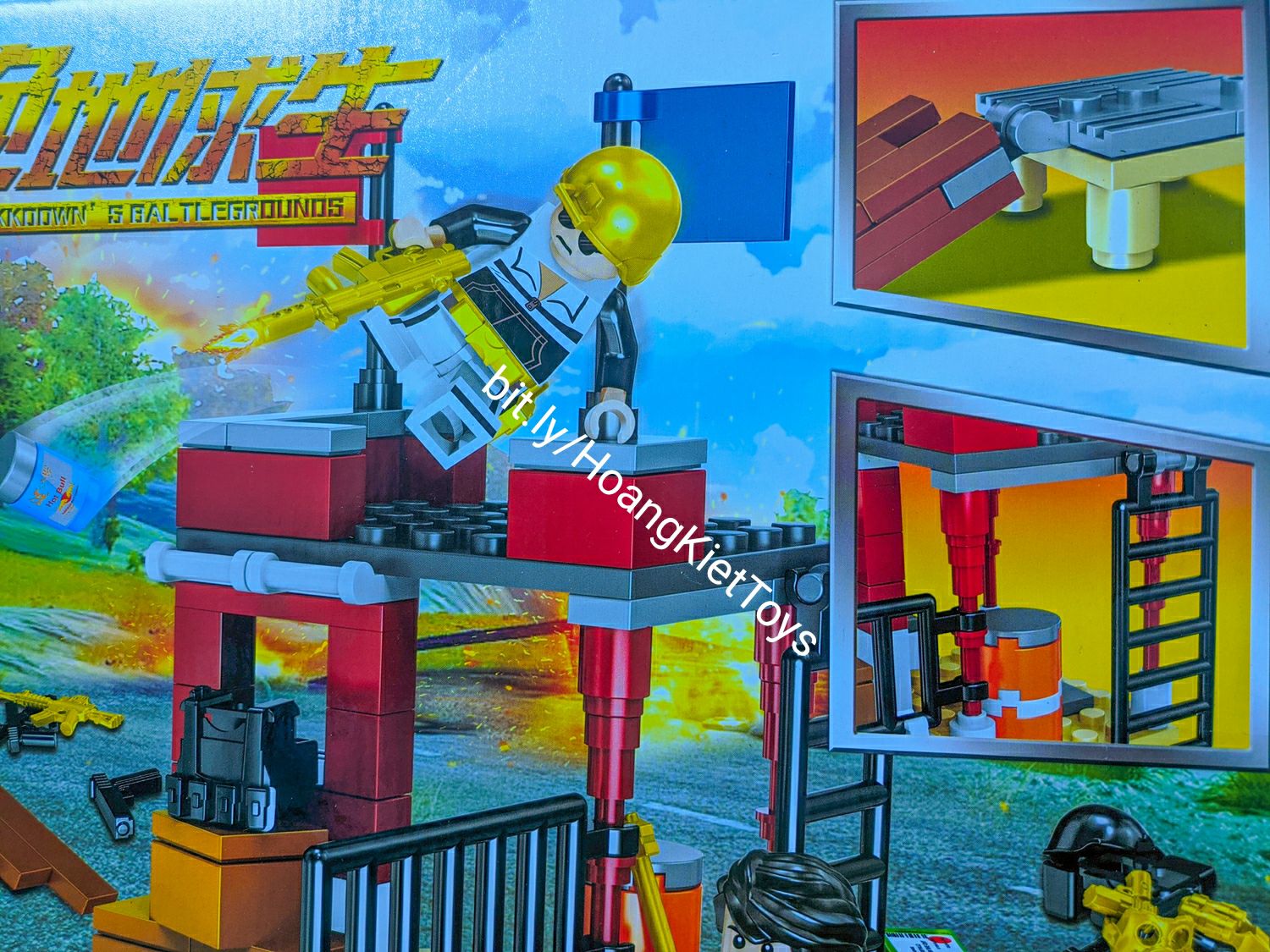 [HCM]Lego PUBG Minifigure QS08 67052 198+pcs lắp ráp Playerunknowns battlegrounds
