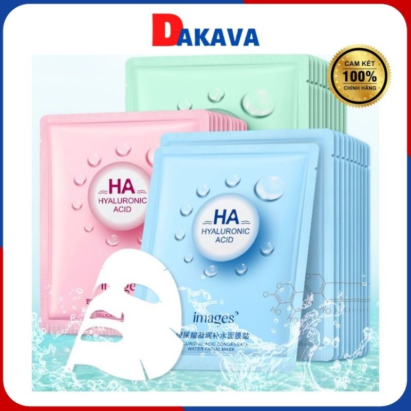 [Freeship]Mặt nạ dưỡng da giấy HA giảm mụn dưỡng ẩm trắng da chống lão hóa DAKAVA MN01 nhập khẩu