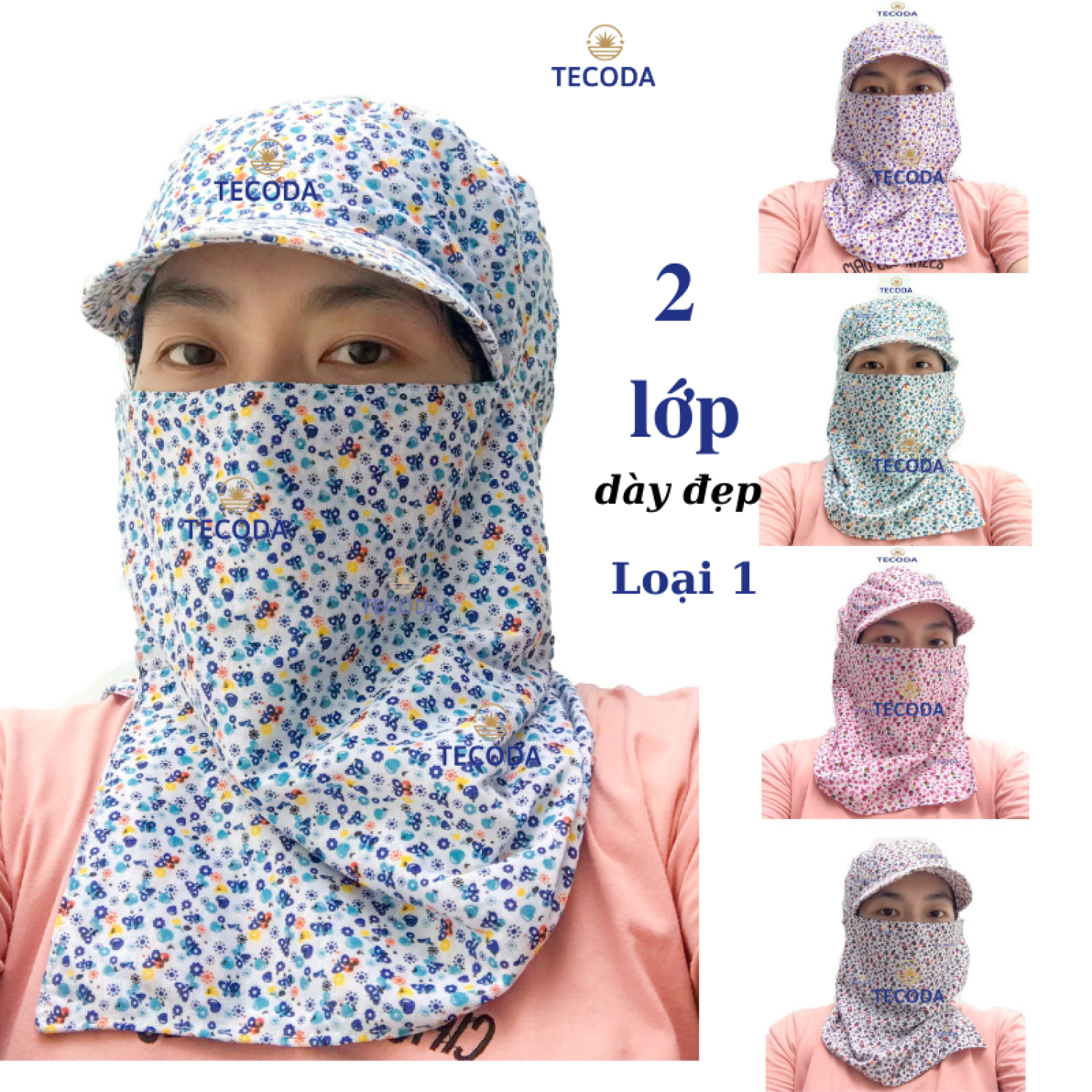 Nón mũ chống nắng 2 Lớp vải thun vành nhỏ