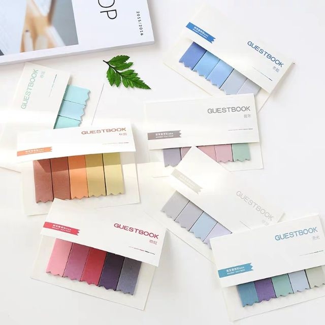 Tập giấy nhớ sticky note màu sắc (set 2 tệp)