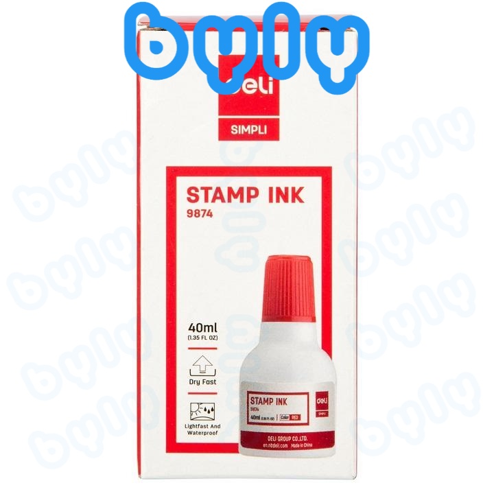 Mực con dấu 40ml Deli 9874 - ByLy Store Ship hoả tốc