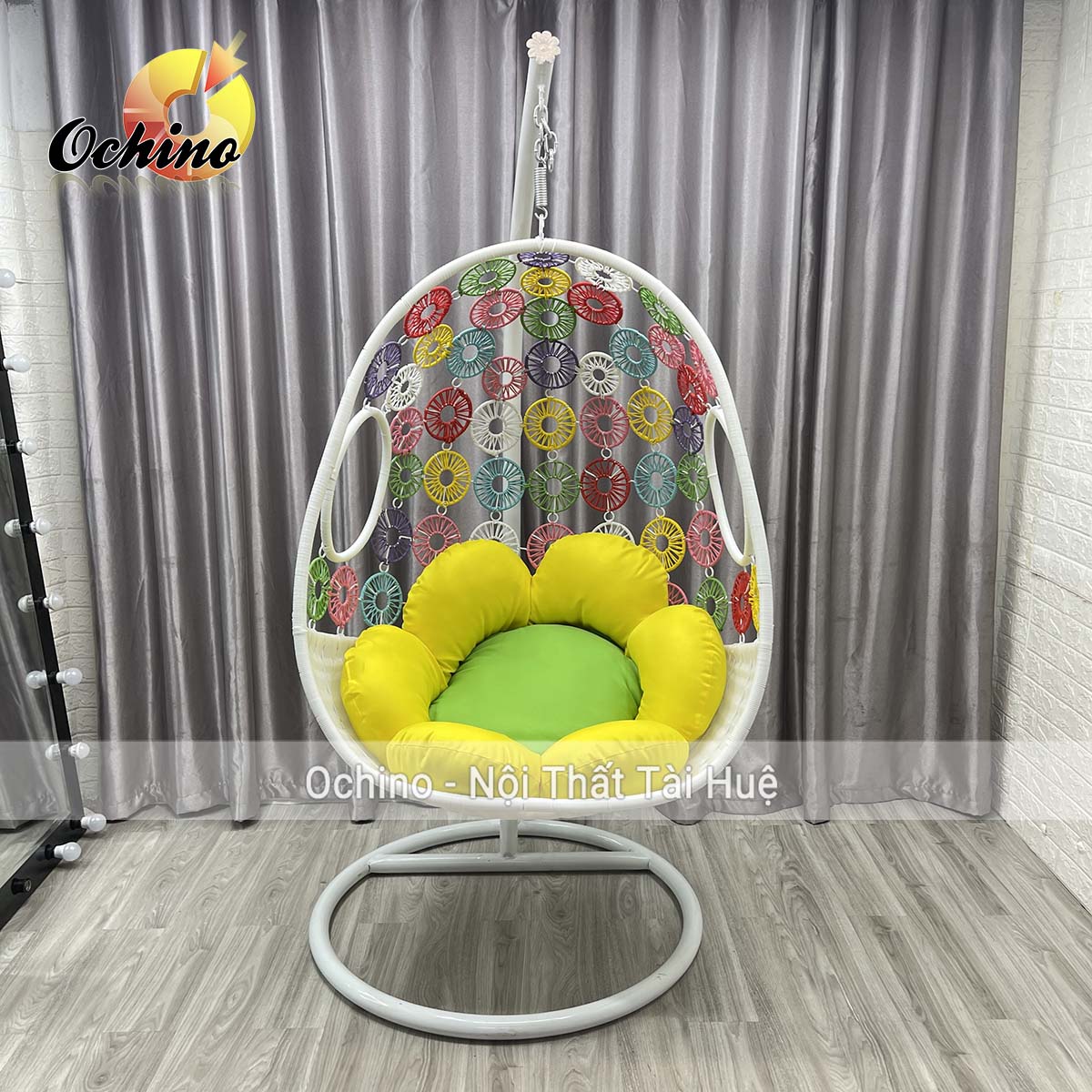 (FREESHIP) Xích Đu Hoa Đơn Để Ban Công Sang Chảnh (Có Sẵn)