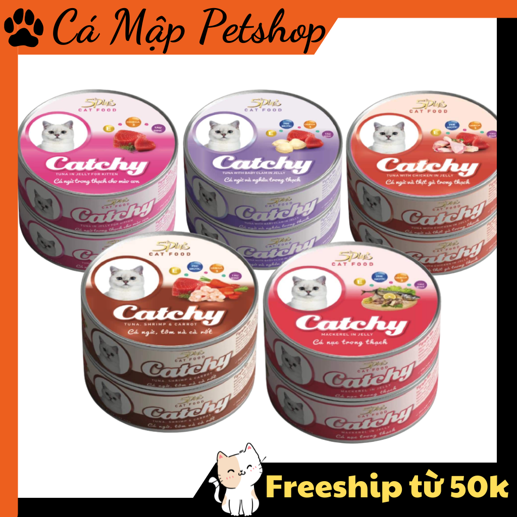 Pate cho mèo 5PLUS CATCHY, Pate Catchy cho mèo