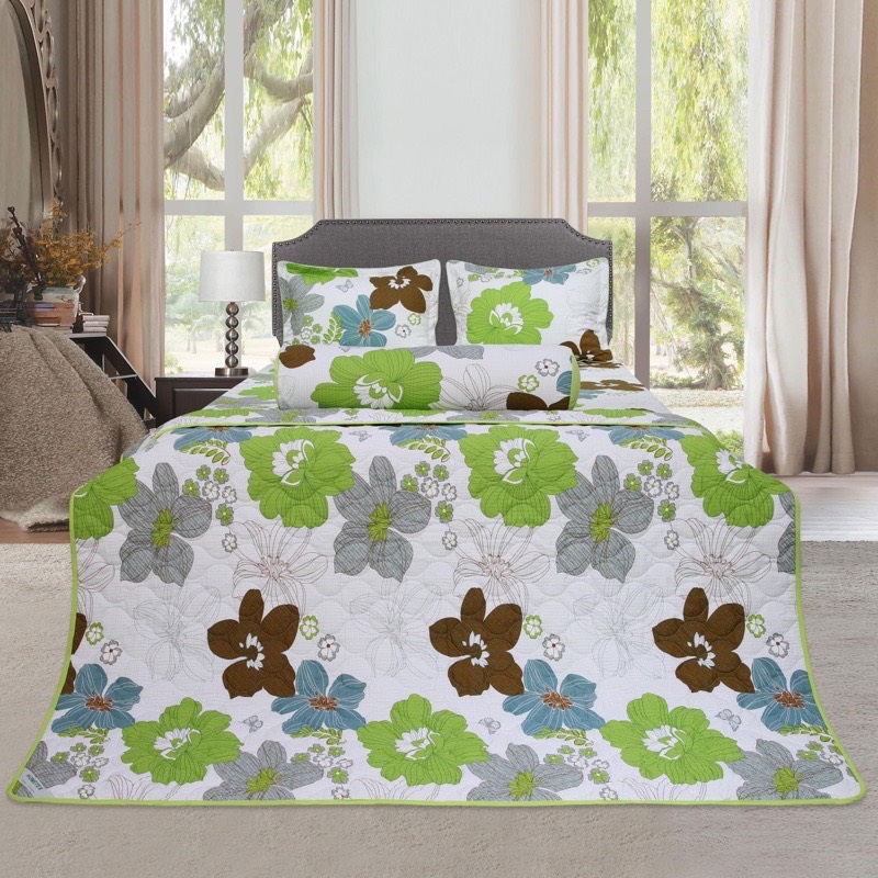 Tấm drap bọc, drap lẻ 160x200cm ( 180x200cm) cotton in hoa Hometex