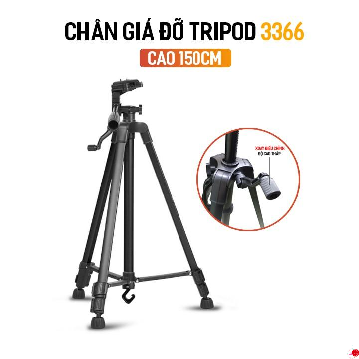 Chân giá đỡ Tripod 3366 cao 150cm
