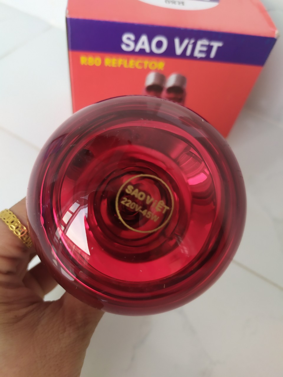 [HCM]Bóng hồng ngoại sưởi cho gia súc gia cầm vật nuôi Sao Việt 45W-75W