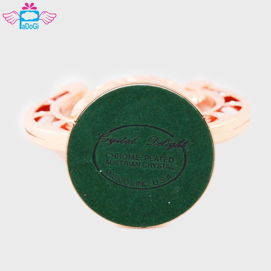 [HCM]Móng Ngựa Mạ Vàng Đính Pha Lê Swarovski