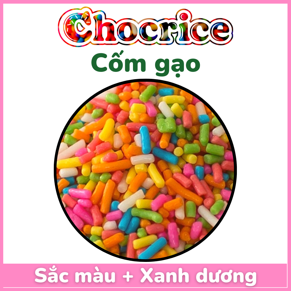 Cốm Màu CHOCRICE 1KG ( Gạo Sắc Màu ) Trang Trí Bánh Bakery