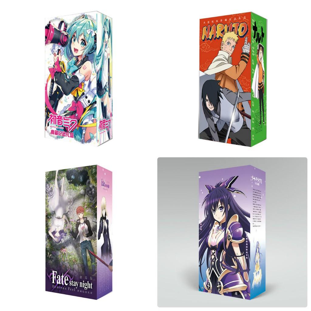 Hộp quà chữ nhật đứng có bình nước thiên quan tứ phúc ma đạo conan one piece naruto fate stay night saber date a live