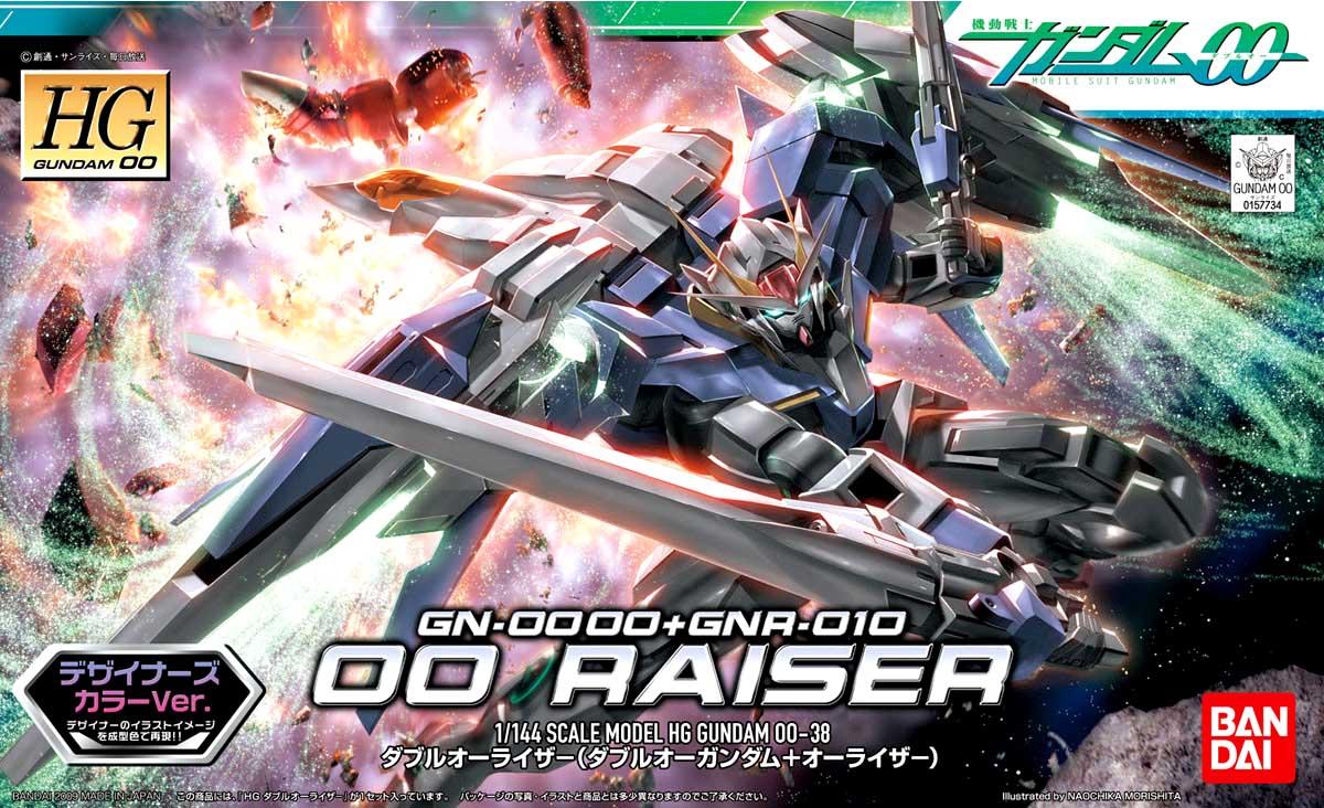 Mô hình HG00 00 Raiser (00 Gundam + 0 Raiser) Designers Color Ver.