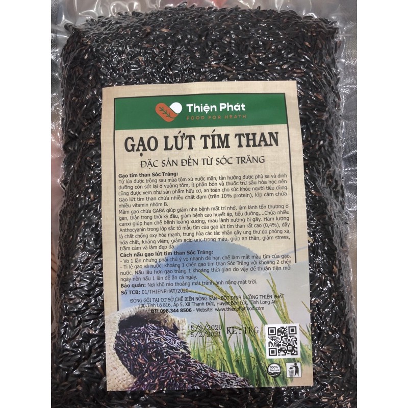 Combo 5kg Gạo lứt tím than Sóc Trăng