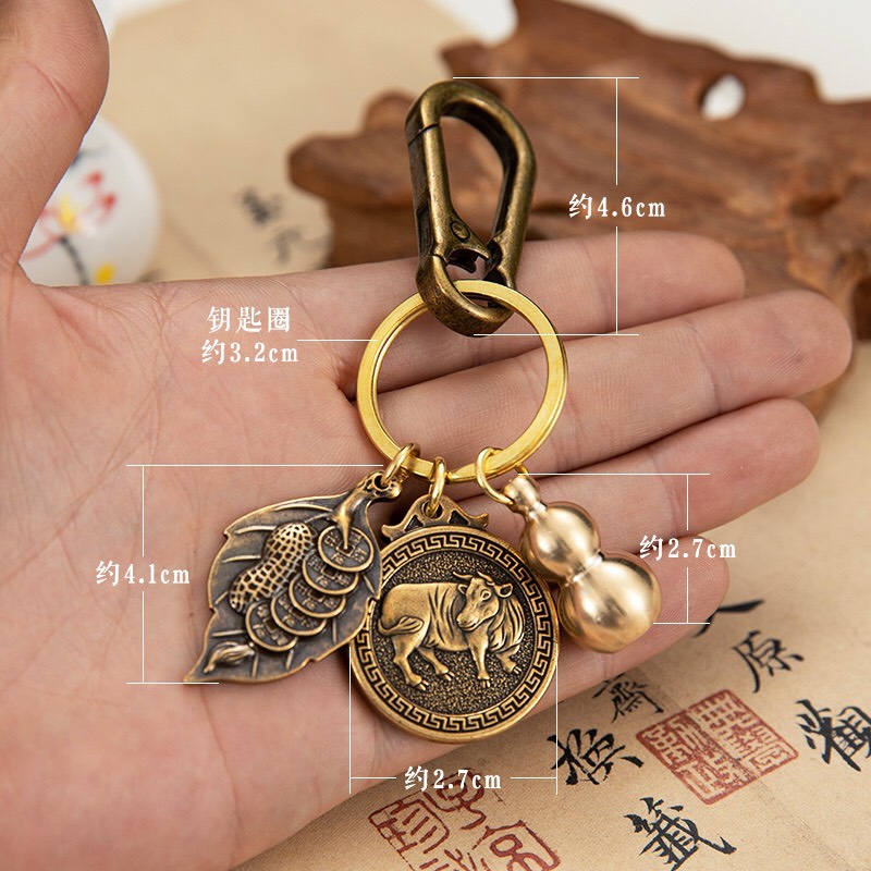 Móc khoá 4 món  - tuổi sửu