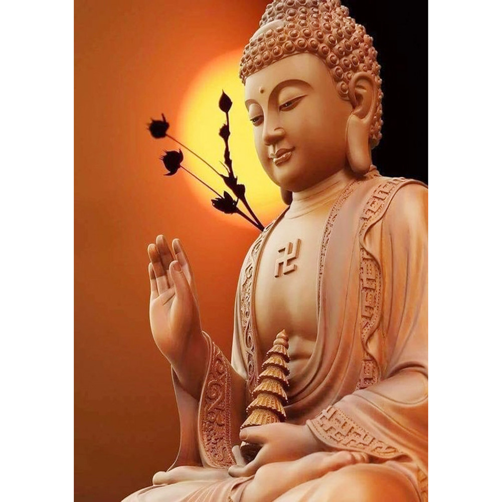 5D DIY Full Drill Diamond Painting Buddha Cross Stitch Mosaic Craft Kit