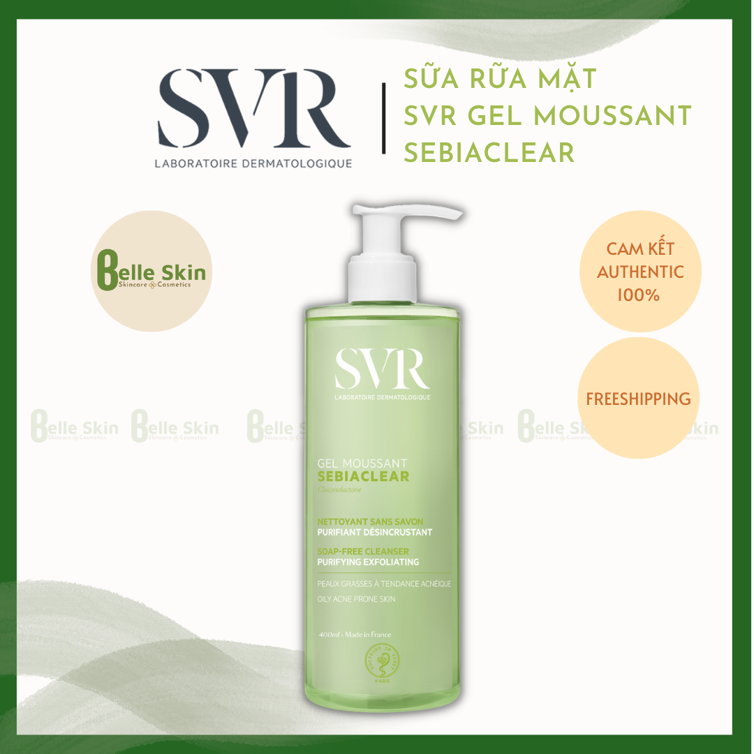 Sữa rữa mặt SVR Sebiaclear cho da dầu 400ml