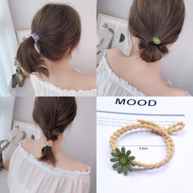 Cột tóc hoa cúc phong cách Hàn Quốc hot trend 2022