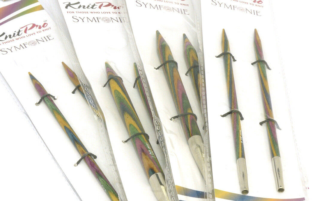 KnitPro Symfonie Wood Interchangeable Knitting Needles Tips 2.0mm to 8.0mm