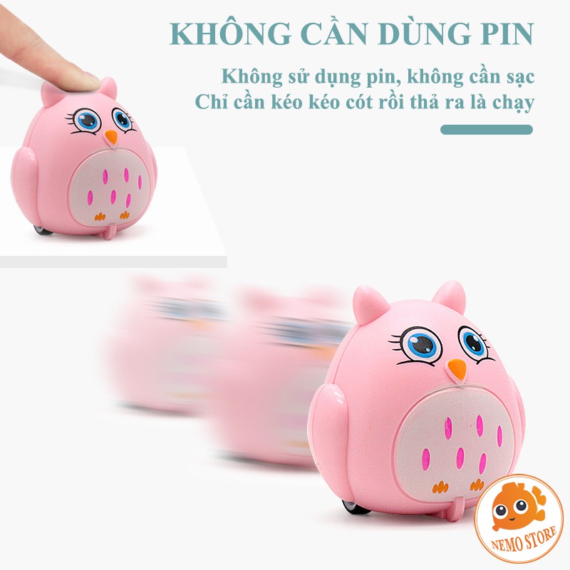 Đồ chơi thú chạy cót mini, động vật đáng yêu chạy dây cót