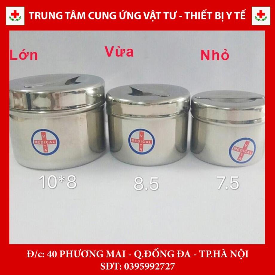Hộp đựng bông cồn Inox trong y tế - Hộp lưu mẫu thực phẩm các cỡ