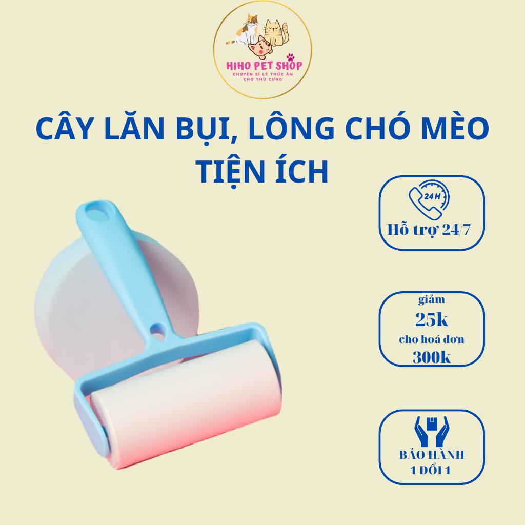 CÂY LĂN BỤI, LÔNG CHO MÈO TIỆN ÍCH