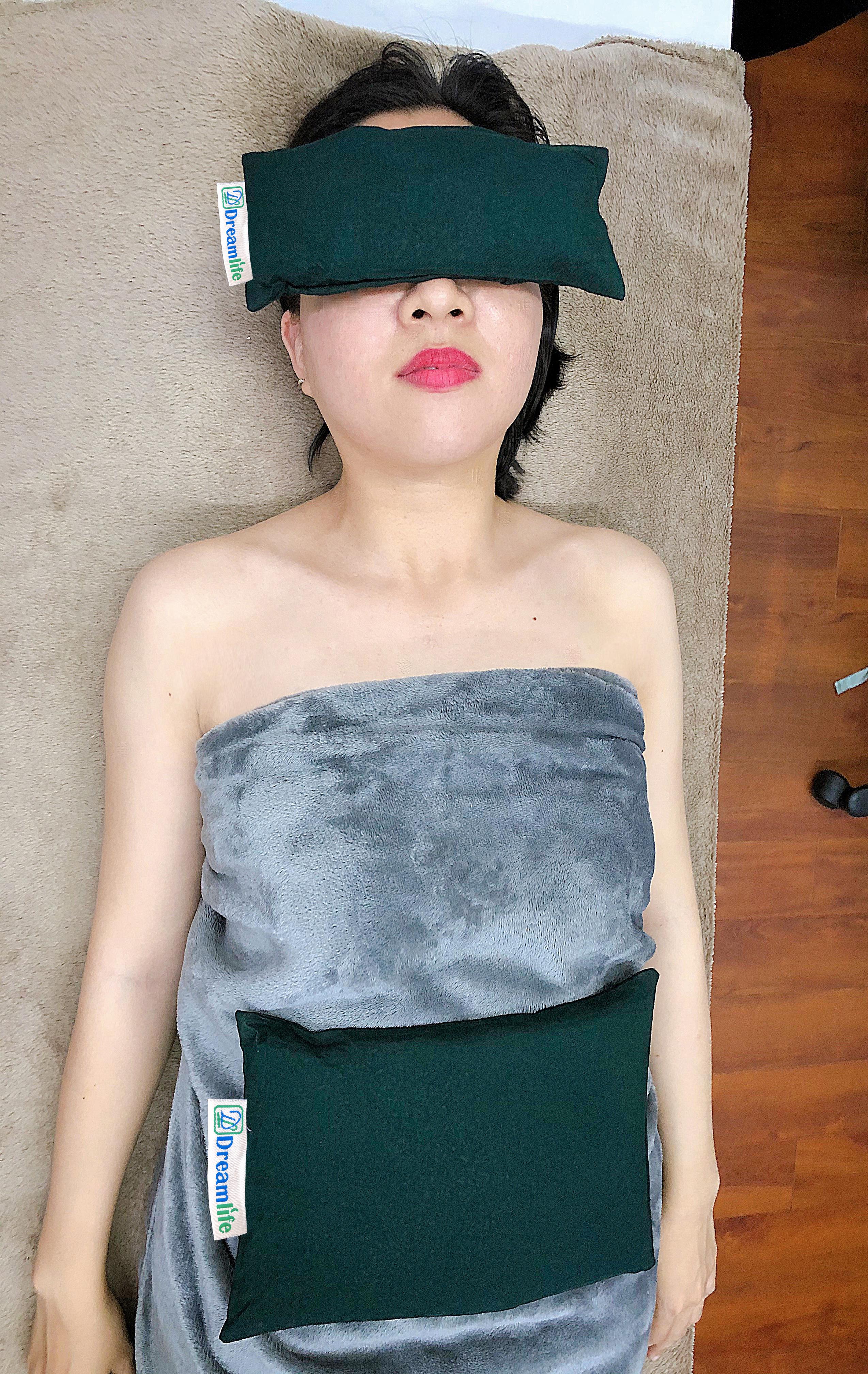 [HCM]Gối Chườm Mắt thảo dược Spa