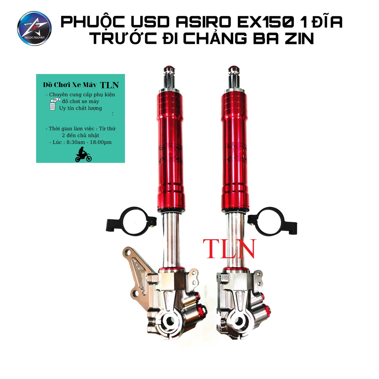 Phuộc usd asiro ex150 1 đĩa trước đi chẳng ba zin