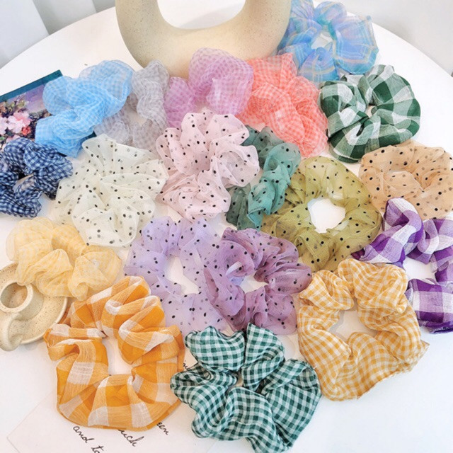 Dây cột tóc scrunchie (màu ngẫu nhiên)