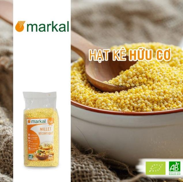 Hạt kê hữu cơ đã bóc vỏ Markal 500g